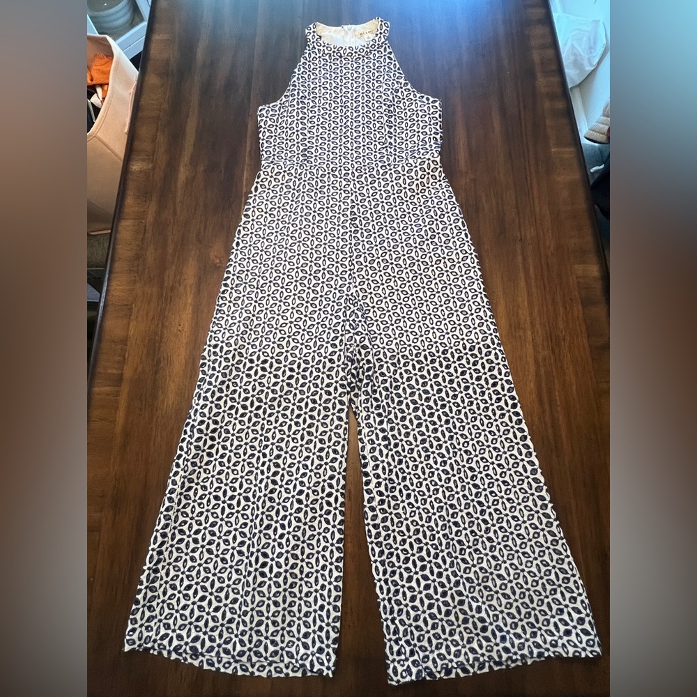 Francesca’s Miami Eyelet Pant Jumpsuit